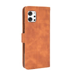Tinta unita Skin Feel Fibbia magnetica Flip orizzontale Custodia in pelle PU con struttura in vitello con supporto e slot per schede e portafoglio, For LG Q92 5G, For OPPO F17
