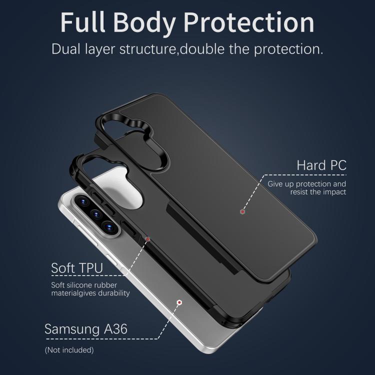 Custodia per telefono ibrida in PC e TPU RedPepper Armor, For Samsung Galaxy A36 5G, For Samsung Galaxy A16 4G / 5G, For Samsung Galaxy A15 4G / 5G, For Samsung Galaxy A14 4G / 5G, For Samsung Galaxy A54 5G