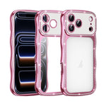 Custodia per telefono in TPU antiurto con motivo a stella intrecciata e diamante, galvanizzata., For iPhone 17 Pro Max, For iPhone 17 Pro, For iPhone 17, For iPhone 16 Pro Max