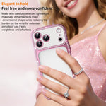 Custodia per telefono in TPU antiurto con motivo a stella intrecciata e diamante, galvanizzata., For iPhone 17 Pro Max, For iPhone 17 Pro, For iPhone 17, For iPhone 16 Pro Max