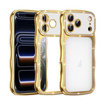 Custodia per telefono in TPU antiurto con motivo a stella intrecciata e diamante, galvanizzata., For iPhone 17 Pro Max, For iPhone 17 Pro, For iPhone 17, For iPhone 16 Pro Max