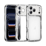 Custodia per telefono in TPU antiurto con motivo a stella intrecciata e diamante, galvanizzata., For iPhone 17 Pro Max, For iPhone 17 Pro, For iPhone 17, For iPhone 16 Pro Max