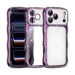 Custodia per telefono in TPU antiurto con motivo a stella intrecciata e diamante, galvanizzata., For iPhone 17 Pro Max, For iPhone 17 Pro, For iPhone 17, For iPhone 16 Pro Max