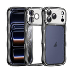 Custodia per telefono in TPU antiurto con motivo a stella intrecciata e diamante, galvanizzata., For iPhone 17 Pro Max, For iPhone 17 Pro, For iPhone 17, For iPhone 16 Pro Max