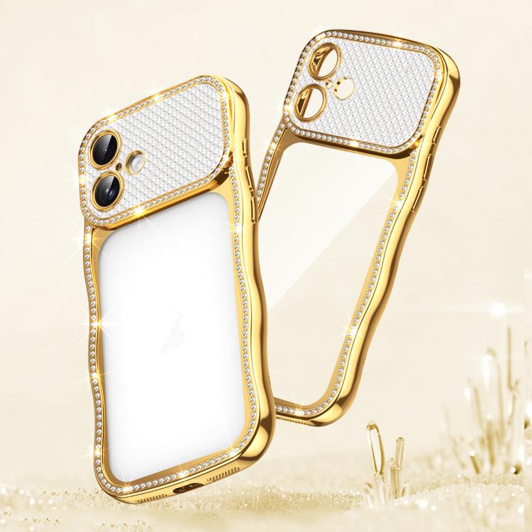 Custodia per telefono in TPU antiurto con motivo a stella intrecciata e diamante, galvanizzata., For iPhone 17 Pro Max, For iPhone 17 Pro, For iPhone 17, For iPhone 16 Pro Max
