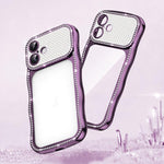 Custodia per telefono in TPU antiurto con motivo a stella intrecciata e diamante, galvanizzata., For iPhone 17 Pro Max, For iPhone 17 Pro, For iPhone 17, For iPhone 16 Pro Max