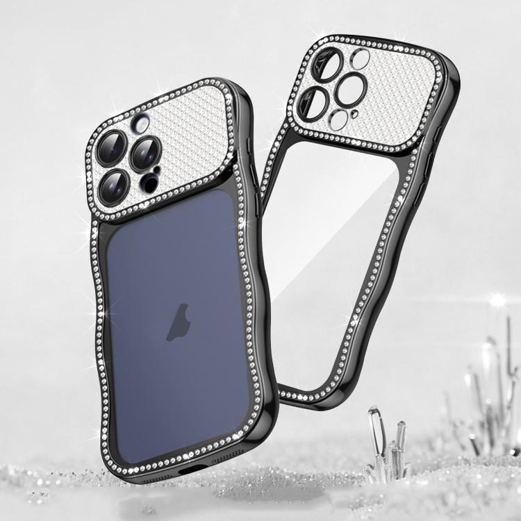 Custodia per telefono in TPU antiurto con motivo a stella intrecciata e diamante, galvanizzata., For iPhone 17 Pro Max, For iPhone 17 Pro, For iPhone 17, For iPhone 16 Pro Max