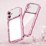 Custodia per telefono in TPU antiurto con motivo a stella intrecciata e diamante, galvanizzata., For iPhone 16 Pro, For iPhone 16