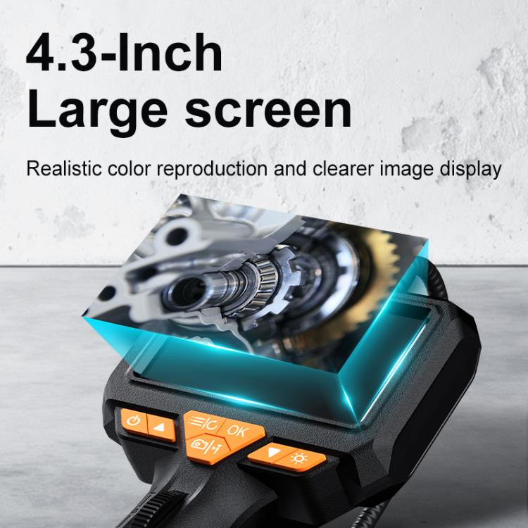 Endoscopio industriale P330 con schermo HD da 4,3 pollici e rotazione a 360 gradi., Single Lens 8mm / 1m Snake Tube, Single Lens 6mm / 1m Snake Tube, Single Lens 6mm / 1.5m Snake Tube