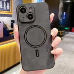 Custodia magnetica per telefono in similpelle effetto pelle di agnello, For iPhone 15, For iPhone 14 Plus, For iPhone 14, For iPhone 14 Pro
