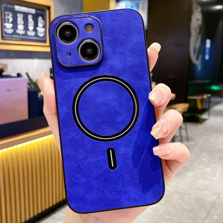 Custodia magnetica per telefono in similpelle effetto pelle di agnello, For iPhone 16, For iPhone 15 Pro Max, For iPhone 15 Pro, For iPhone 15 Plus