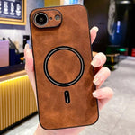 Custodia magnetica per telefono in similpelle effetto pelle di agnello, For iPhone 17e / 16e, For iPhone 17 Pro Max, For iPhone 17 Pro, For iPhone 17