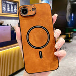 Custodia magnetica per telefono in similpelle effetto pelle di agnello, For iPhone 17e / 16e, For iPhone 17 Pro Max, For iPhone 17 Pro, For iPhone 17