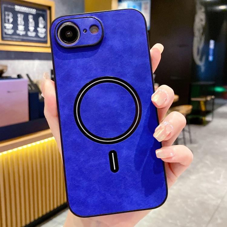 Custodia magnetica per telefono in similpelle effetto pelle di agnello, For iPhone 17e / 16e, For iPhone 17 Pro Max, For iPhone 17 Pro, For iPhone 17