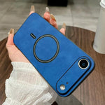 Custodia magnetica per telefono in similpelle effetto pelle di agnello, For iPhone Air, For iPhone 16 Pro Max, For iPhone 16 Pro, For iPhone 16 Plus