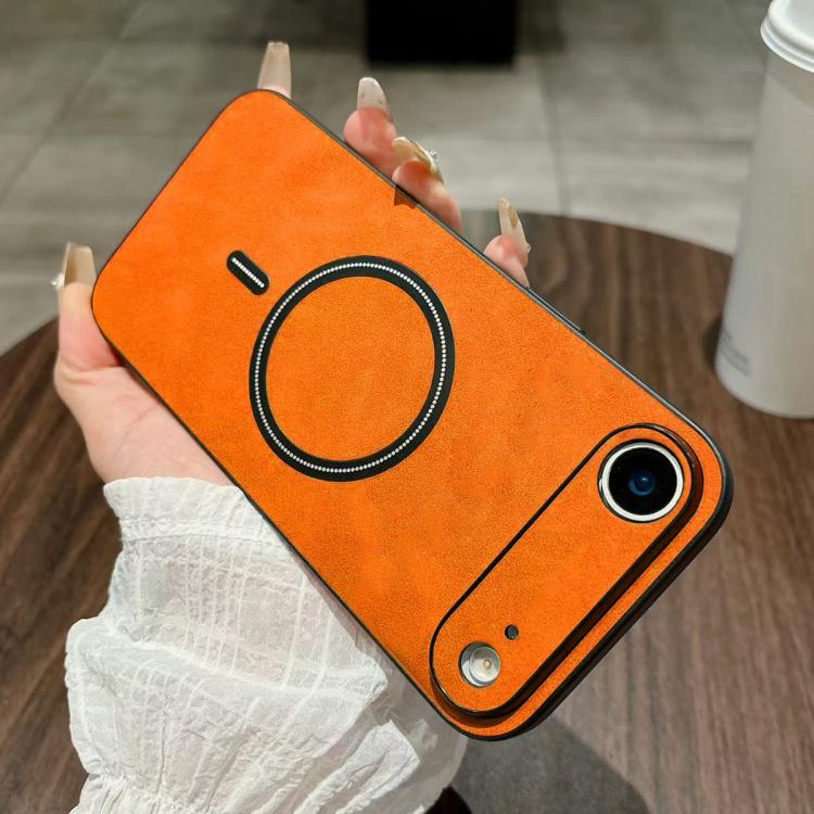 Custodia magnetica per telefono in similpelle effetto pelle di agnello, For iPhone Air, For iPhone 16 Pro Max, For iPhone 16 Pro, For iPhone 16 Plus