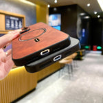 Custodia magnetica per telefono in similpelle effetto pelle di agnello, For iPhone 17e / 16e, For iPhone 17 Pro Max, For iPhone 17 Pro, For iPhone 17