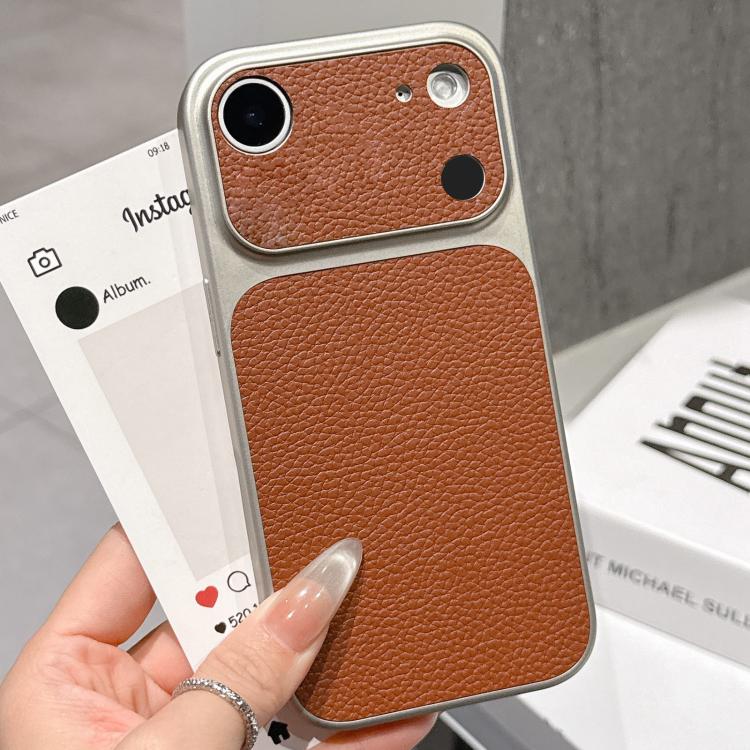 Si trasforma in una custodia per telefono con ampia finestra e texture effetto litchi satinato della serie 17., For iPhone 17 Pro Max, For iPhone 17 Pro, For iPhone 17, For iPhone Air