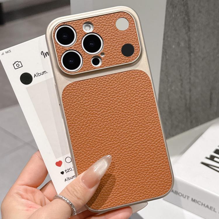 Si trasforma in una custodia per telefono con ampia finestra e texture effetto litchi satinato della serie 17., For iPhone 16 Pro Max, For iPhone 16 Pro, For iPhone 16 Plus, For iPhone 16