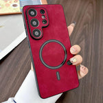 Custodia magnetica per telefono in similpelle effetto pelle di agnello, For Samsung Galaxy S26+ 5G, For Samsung Galaxy S26 Ultra 5G, For Samsung Galaxy S26 5G, For Samsung Galaxy S25 FE 5G
