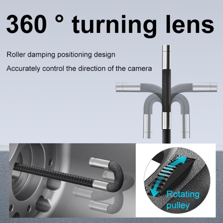 Endoscopio industriale P370 con schermo IPS da 5,0 pollici e rotazione a 360 gradi., Single Lens 8mm / 1m Snake Tube, Single Lens 6mm / 1m Snake Tube, Single Lens 6mm / 1.5m Snake Tube