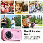 Mini fotocamera digitale per bambini con schermo IPS 1,47"
