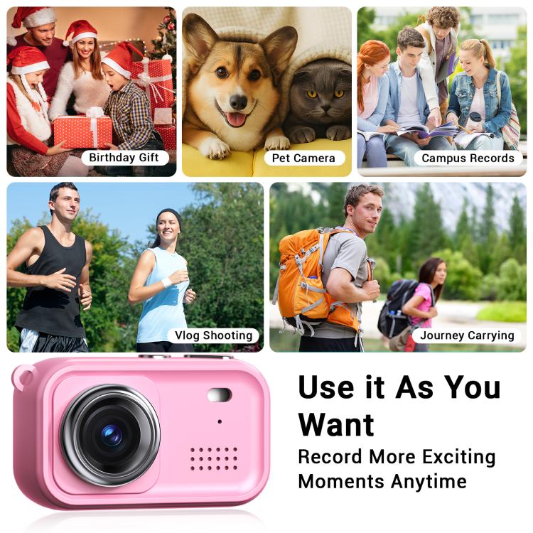 Mini fotocamera digitale per bambini con schermo IPS 1,47"
