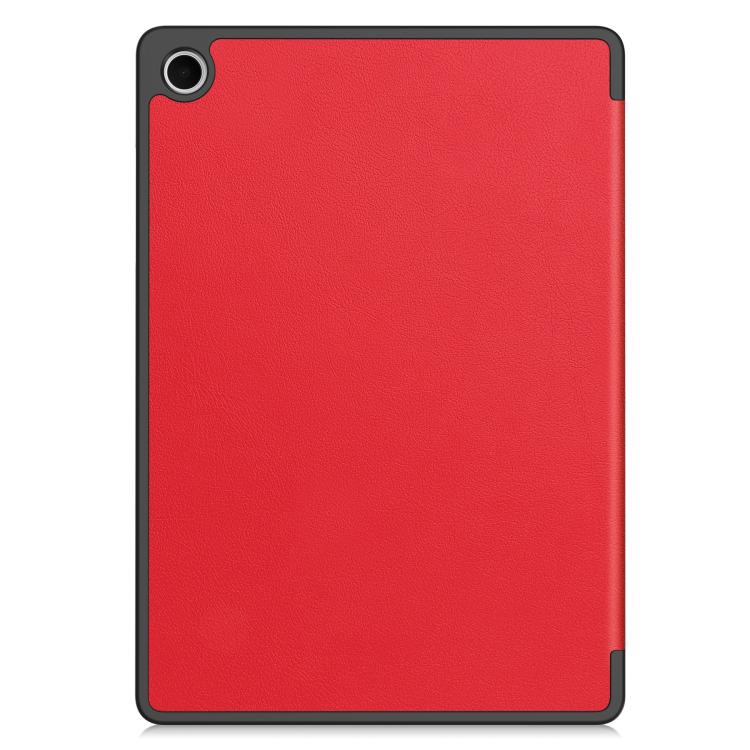 Custer Custodia per tablet in TPU tinta unita con 3 ante e vassoio per penna., For Samsung Galaxy Tab A11+