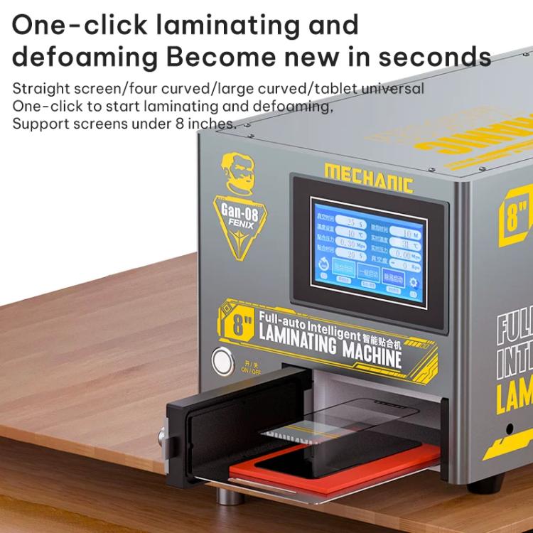 Mechanic Gan-18 Fenix 8 inch Intelligent Laminating Defoaming Machine, EU Plug 8 inch, US Plug 8 inch, UK Plug 8 inch