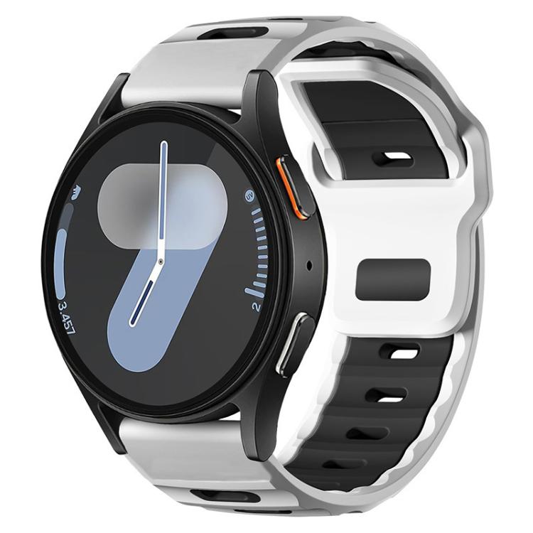Cinturino per orologio xDfin Flat-head in silicone bicolore, 20mm, 22mm