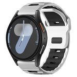 Cinturino per orologio xDfin Flat-head in silicone bicolore, 20mm, 22mm