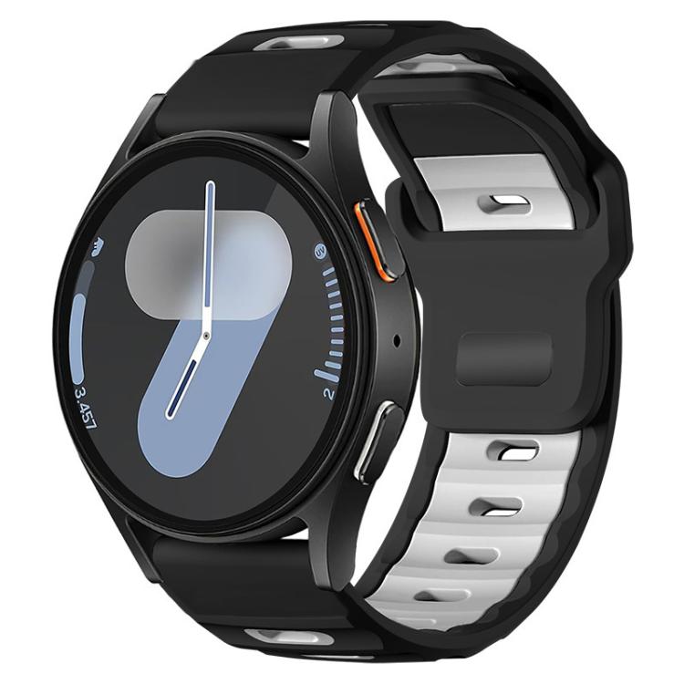 Cinturino per orologio xDfin Flat-head in silicone bicolore, 20mm, 22mm