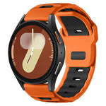 Cinturino per orologio xDfin Flat-head in silicone bicolore, 20mm, 22mm