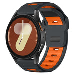 Cinturino per orologio xDfin Flat-head in silicone bicolore, 20mm, 22mm