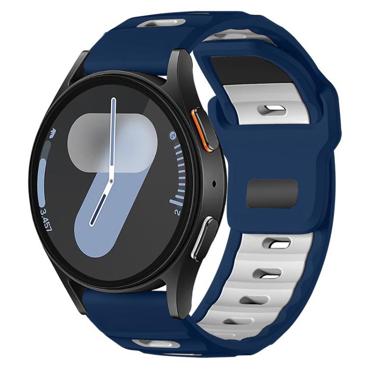 Cinturino per orologio xDfin Flat-head in silicone bicolore, 20mm, 22mm