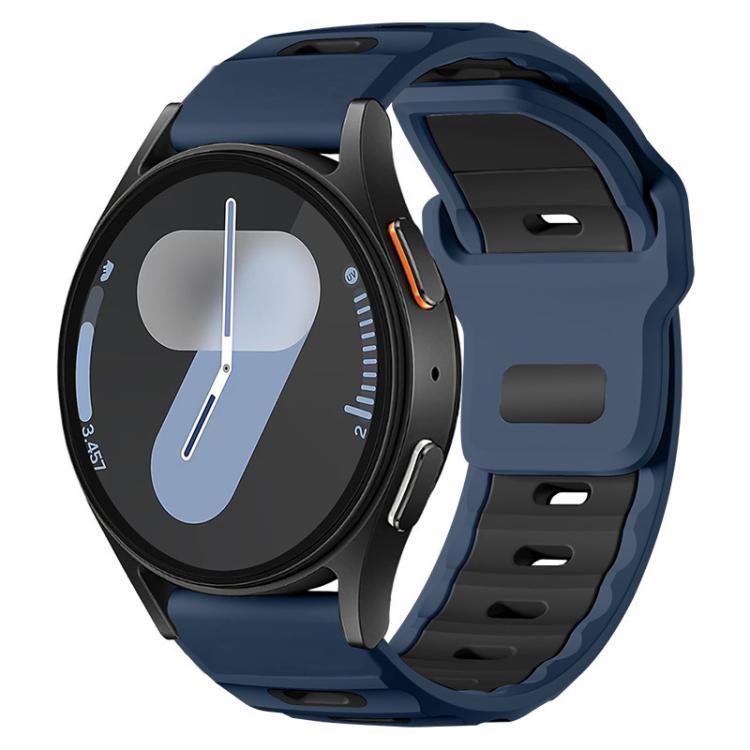 Cinturino per orologio xDfin Flat-head in silicone bicolore, 20mm, 22mm