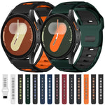 Cinturino per orologio xDfin Flat-head in silicone bicolore, 20mm, 22mm