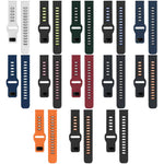 Cinturino per orologio xDfin Flat-head in silicone bicolore, 20mm, 22mm