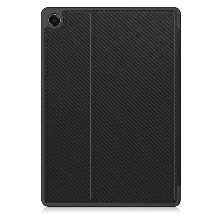 Custodia per tablet in tessuto twill effetto pelle vegana con vassoio e supporto per penna., For Samsung Galaxy Tab A11+