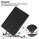 Custodia per tablet in tessuto twill effetto pelle vegana con vassoio e supporto per penna., For Samsung Galaxy Tab A11+