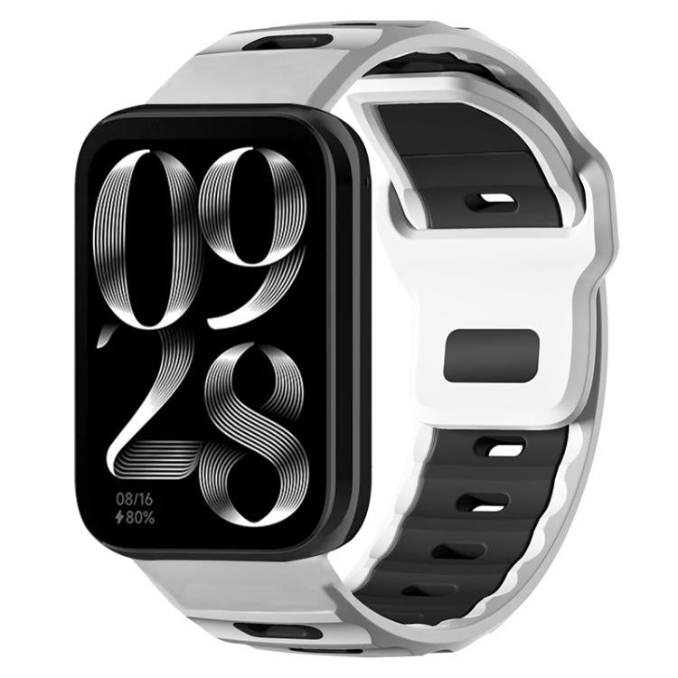 Cinturino per orologio xDfin Flat-head in silicone bicolore, For Xiaomi Band 10 Pro / 9 Pro / Redmi Watch 6