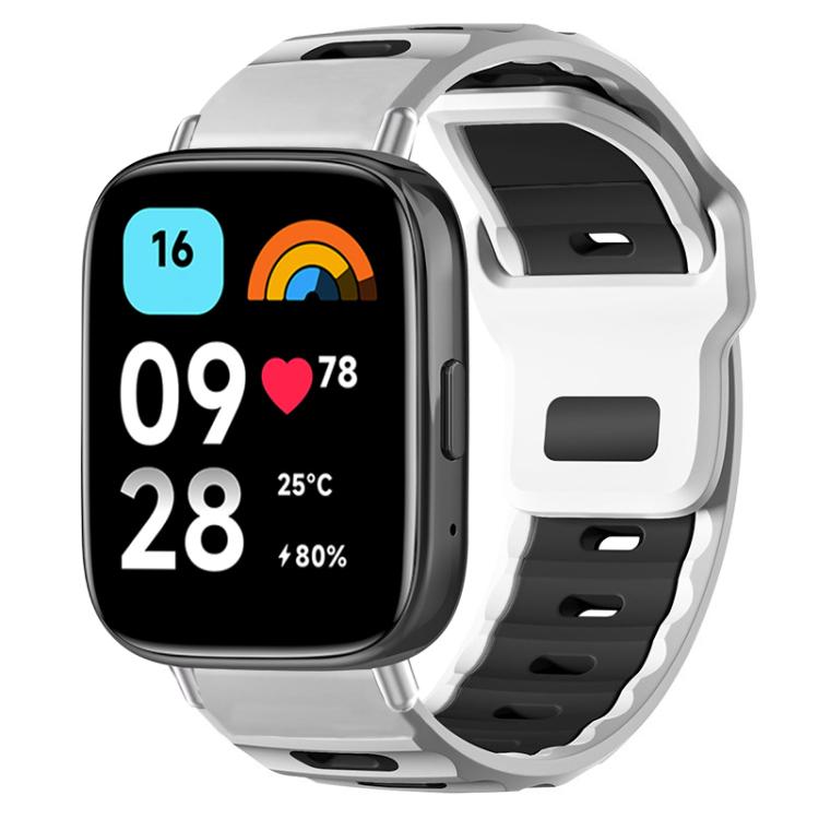 Cinturino per orologio xDfin Flat-head in silicone bicolore, For Redmi Watch 3 Active / Watch 3 Lite