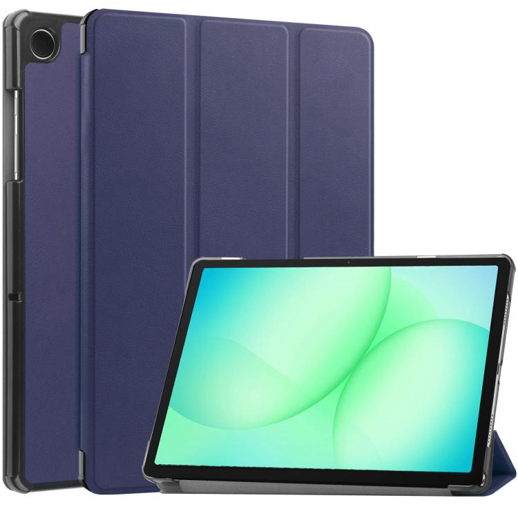 Custodia per tablet Custer Pure Color con supporto a 3 ante in pelle., For Samsung Galaxy Tab A11+