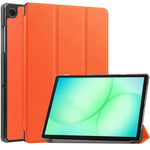 Custodia per tablet Custer Pure Color con supporto a 3 ante in pelle., For Samsung Galaxy Tab A11+