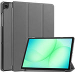 Custodia per tablet Custer Pure Color con supporto a 3 ante in pelle., For Samsung Galaxy Tab A11+