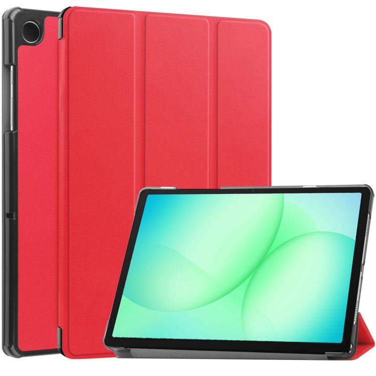 Custodia per tablet Custer Pure Color con supporto a 3 ante in pelle., For Samsung Galaxy Tab A11+