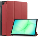 Custodia per tablet Custer Pure Color con supporto a 3 ante in pelle., For Samsung Galaxy Tab A11+
