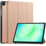 Custodia per tablet Custer Pure Color con supporto a 3 ante in pelle., For Samsung Galaxy Tab A11+