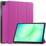 Custodia per tablet Custer Pure Color con supporto a 3 ante in pelle., For Samsung Galaxy Tab A11+