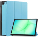 Custodia per tablet Custer Pure Color con supporto a 3 ante in pelle., For Samsung Galaxy Tab A11+